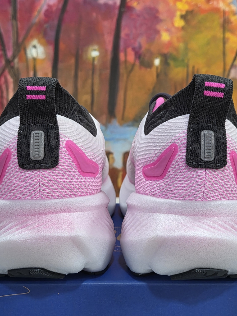 Brooks Women's Running Shoes in Pink, Black, White - Picture 5 of 9